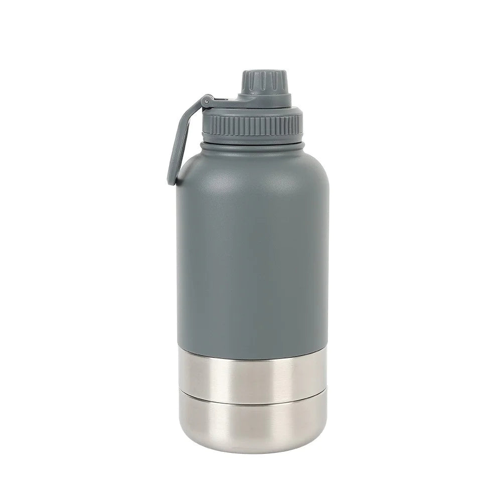 Outdoor Thermal 32oz Pet Water Bottle with Double Wall Insulation