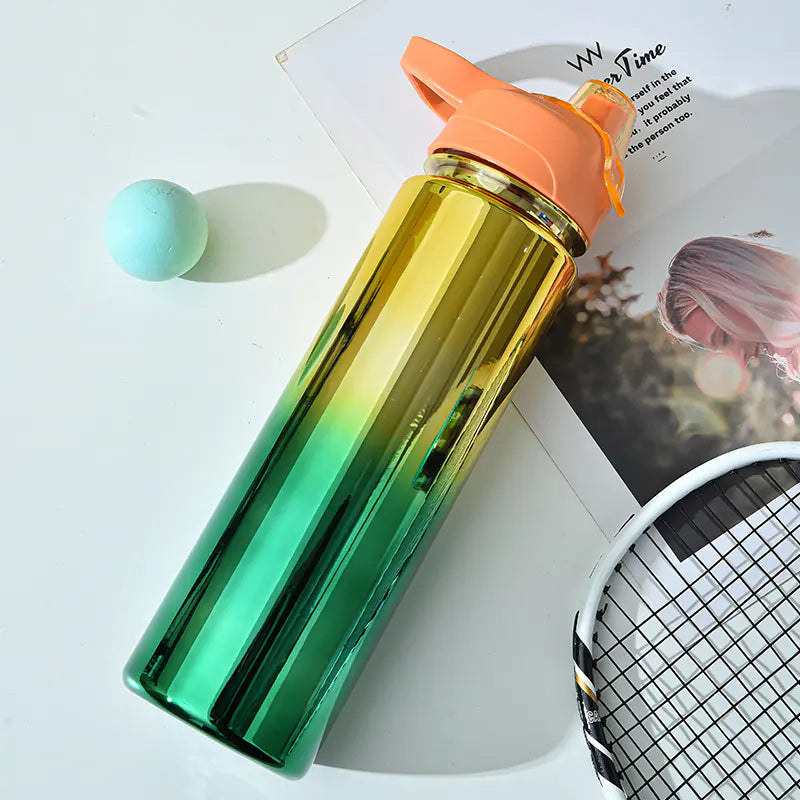 Gradient UV Electroplated Large Sports Water Bottle