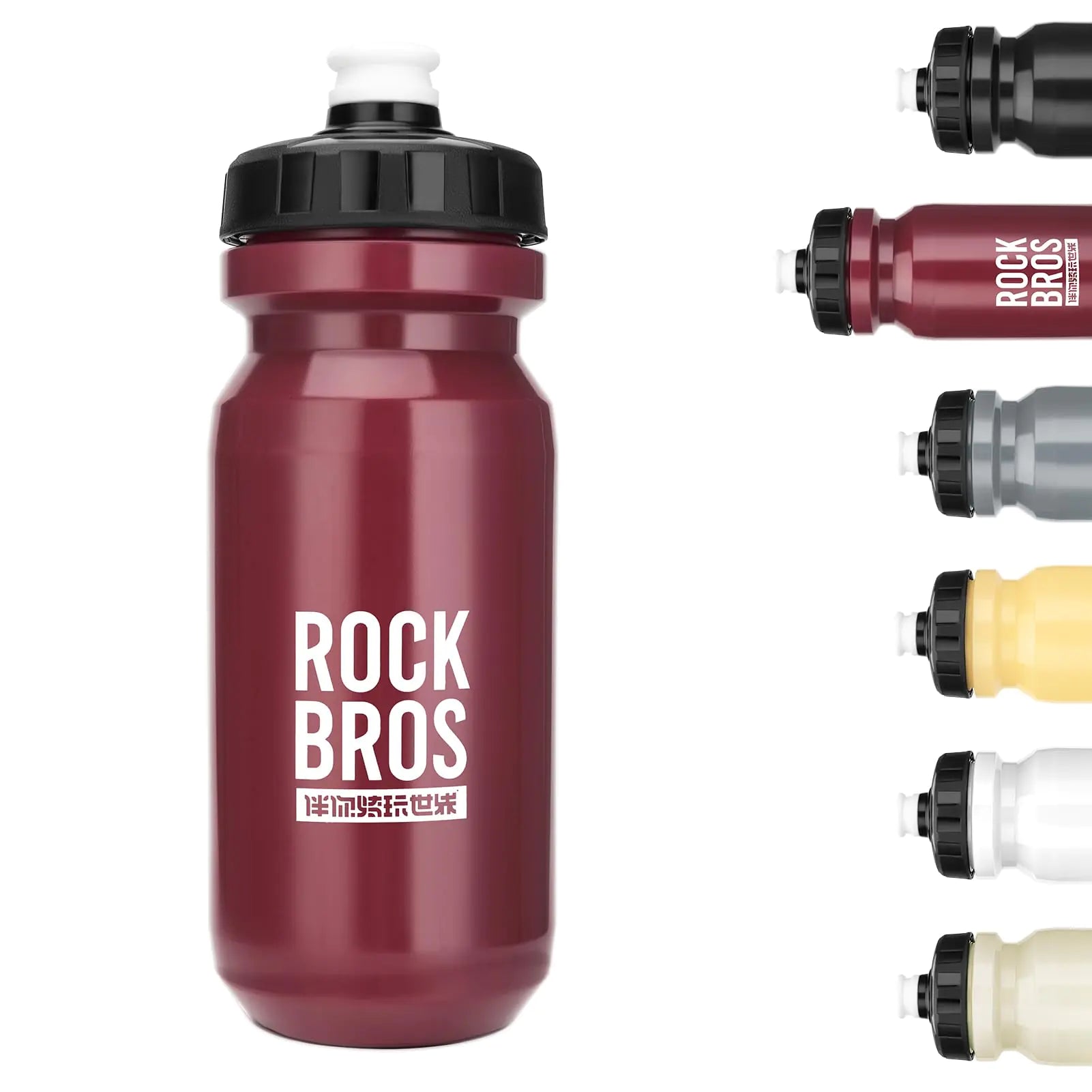 ROCKBROS Bike Water Bottle Squeeze 20oz Bicycle Water Bottle BPA-Free