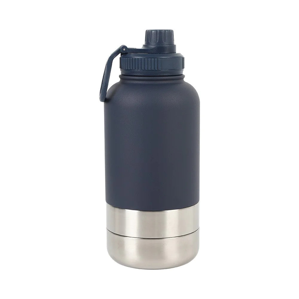 Outdoor Thermal 32oz Pet Water Bottle with Double Wall Insulation