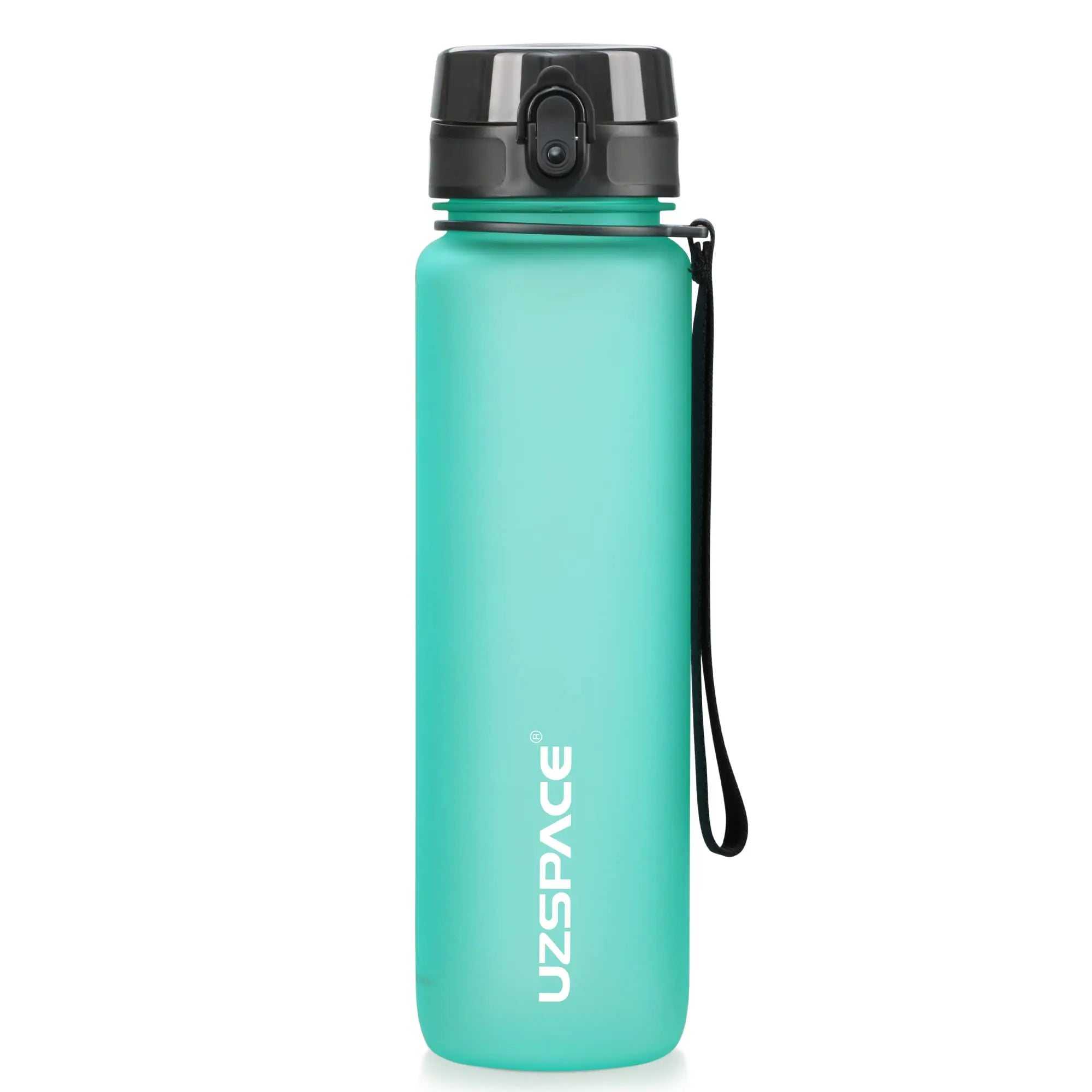 UZSPACE 32 OZ water bottles Leak Proof BPA Free Tritan Plastic Reusable Water Bottle for Travel Gym Fitness Running Sports School (Spindrift Blue32OZ)