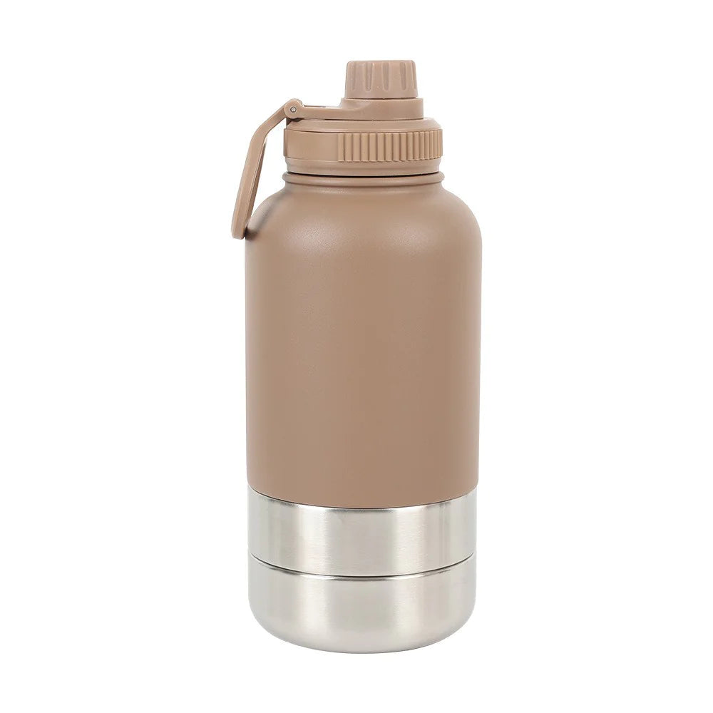 Outdoor Thermal 32oz Pet Water Bottle with Double Wall Insulation