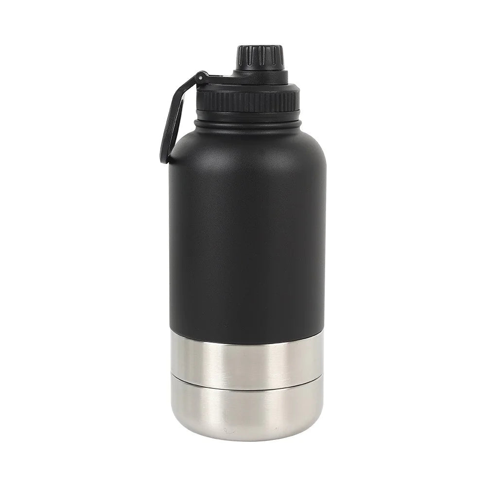 Outdoor Thermal 32oz Pet Water Bottle with Double Wall Insulation
