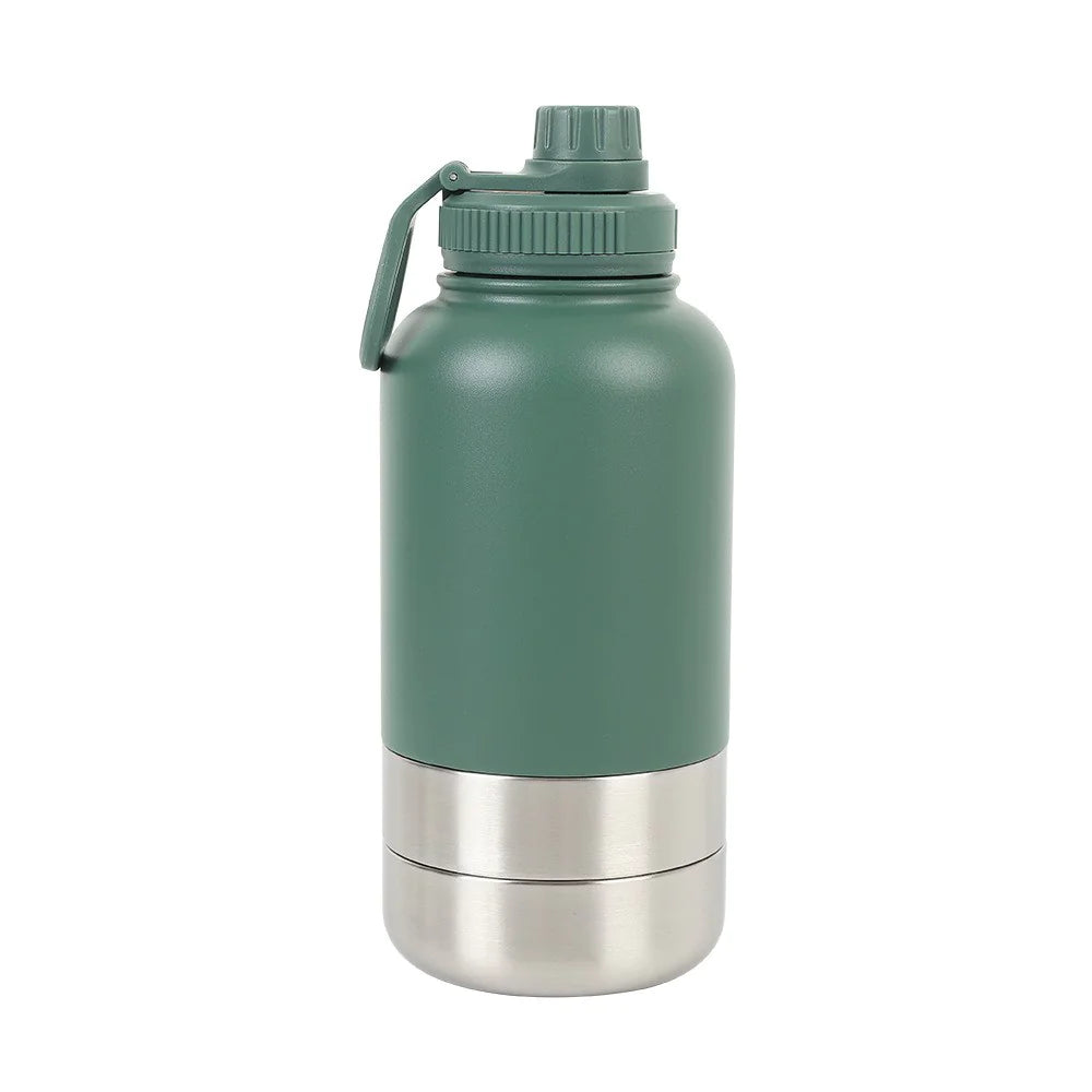 Outdoor Thermal 32oz Pet Water Bottle with Double Wall Insulation