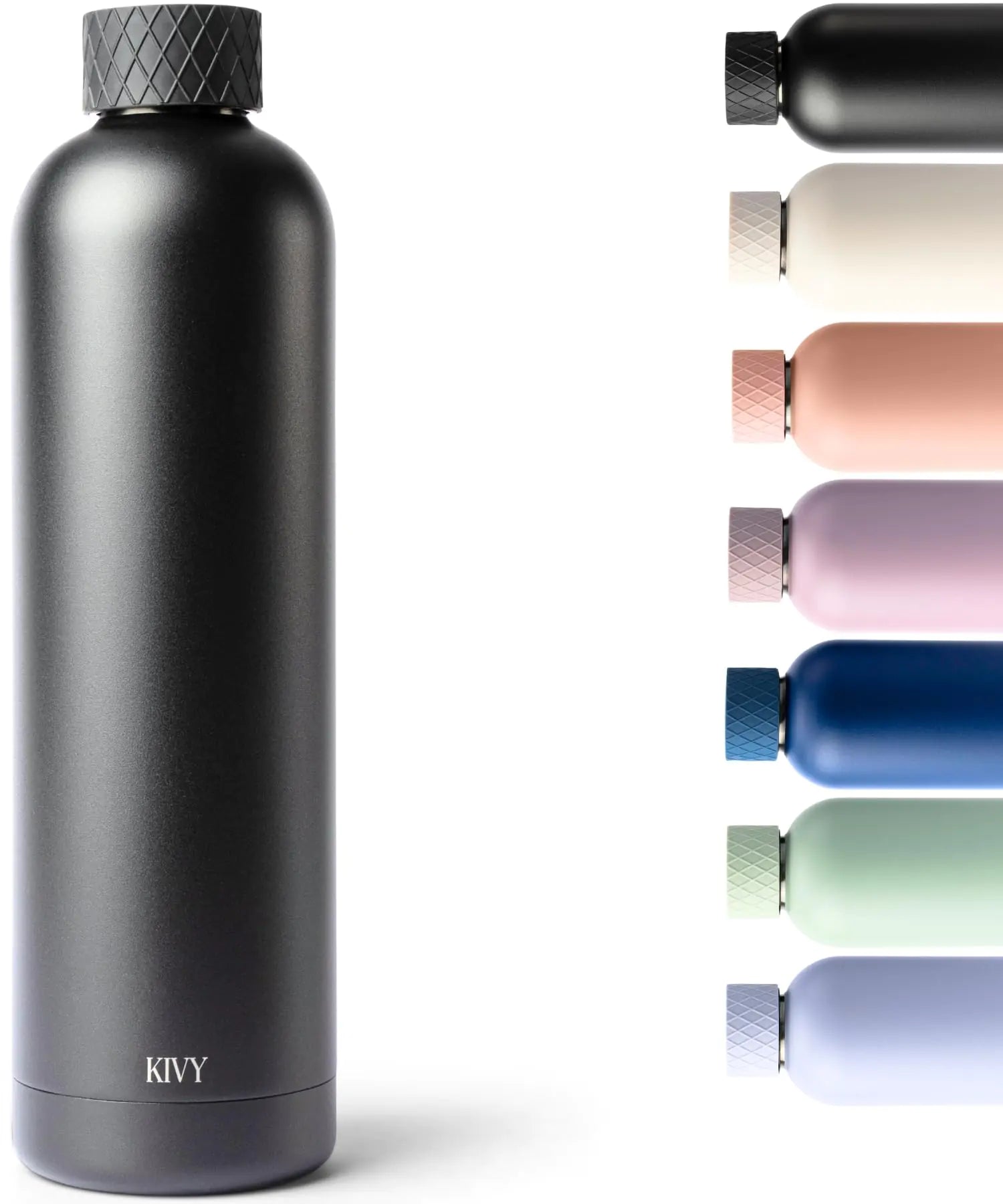 KIVY Stainless Steel Insulated Water Bottle 32oz [LEAK PROOF] - Insulated Stainless Steel Water Bottle - Stainless Steel Drinking Water Bottle - Thermo Flask Drinking Bottle - BPA Free Water Bottle