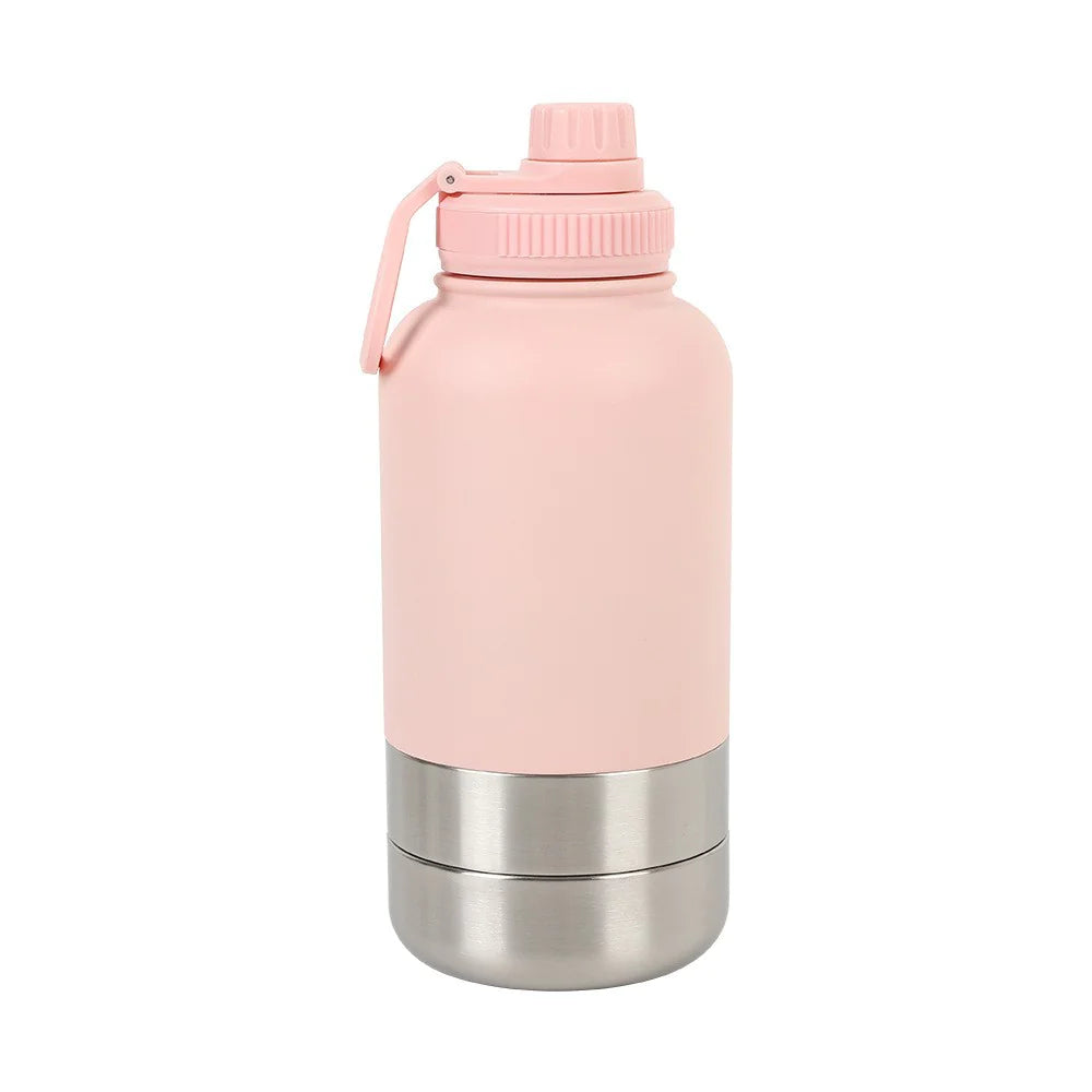 Outdoor Thermal 32oz Pet Water Bottle with Double Wall Insulation