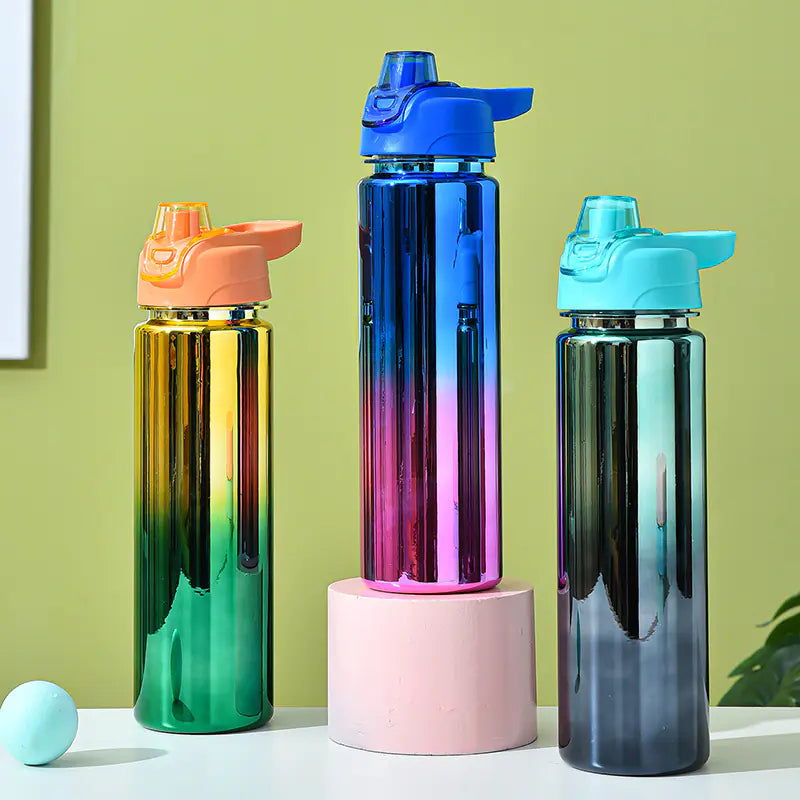 Gradient UV Electroplated Large Sports Water Bottle