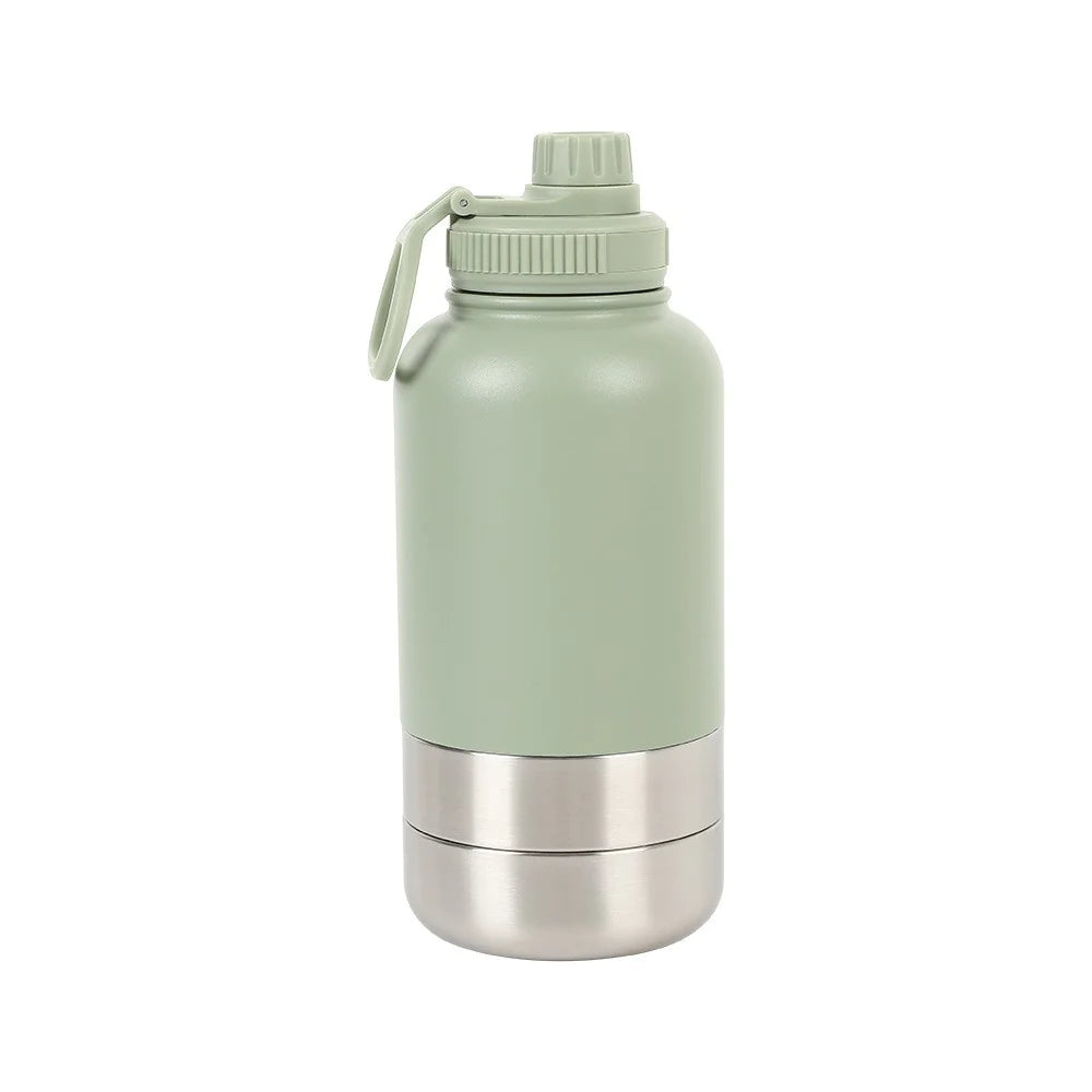 Outdoor Thermal 32oz Pet Water Bottle with Double Wall Insulation